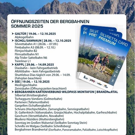 Apart Scharler Mit Silvretta Card See Eksteriør bilde
