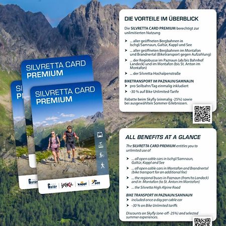 Apart Scharler Mit Silvretta Card See Eksteriør bilde