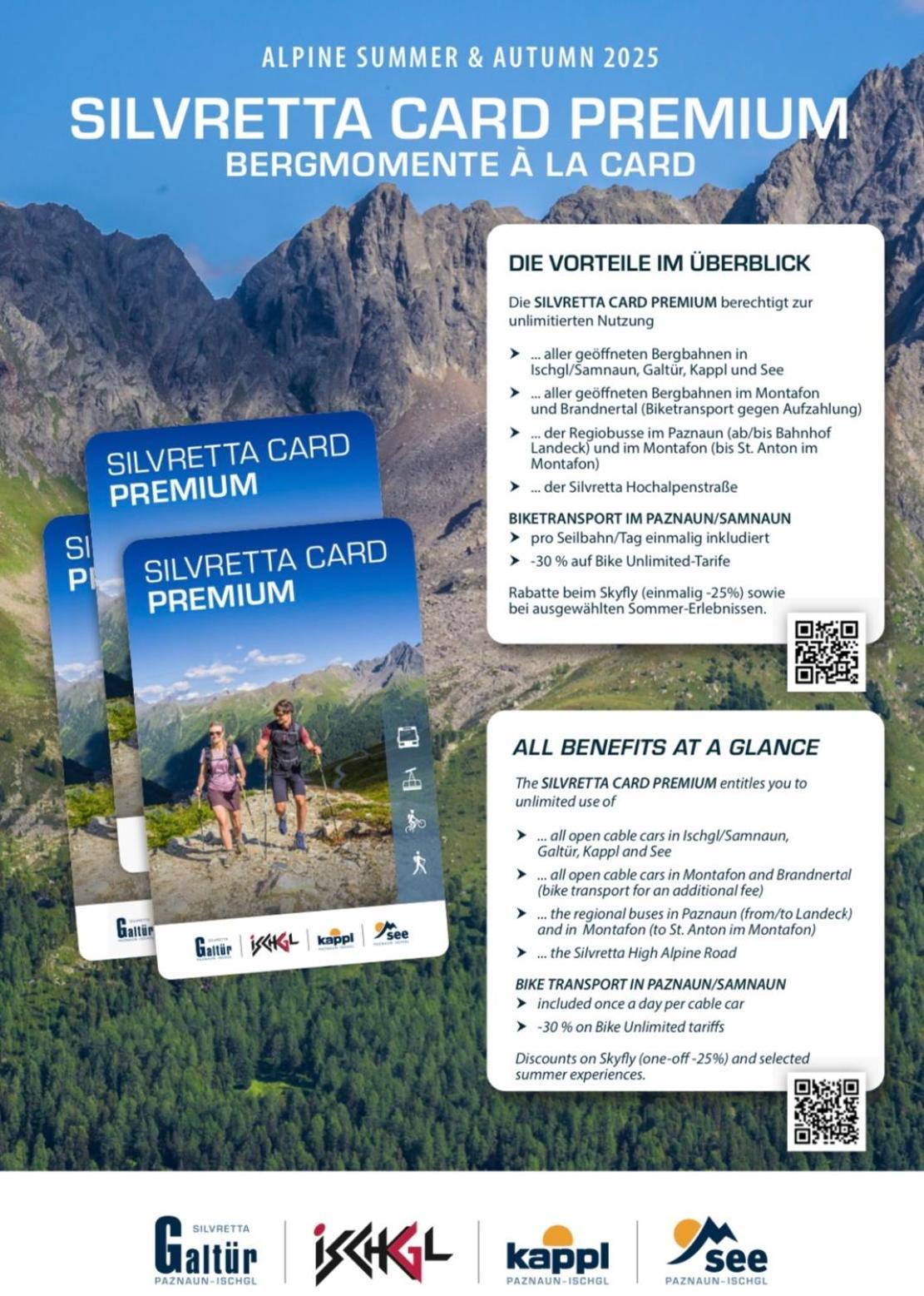 Apart Scharler Mit Silvretta Card See Eksteriør bilde